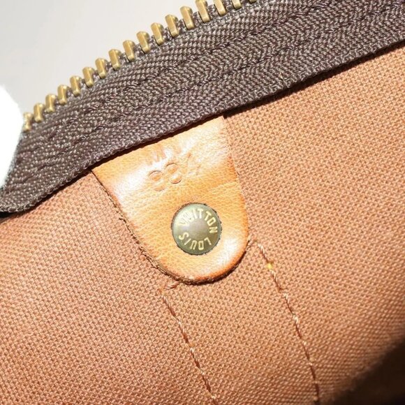 LOUIS VUITTON Monogram Keepall 55 Boston Bag M41424 LV Auth 140035 - Picture 11 of 16